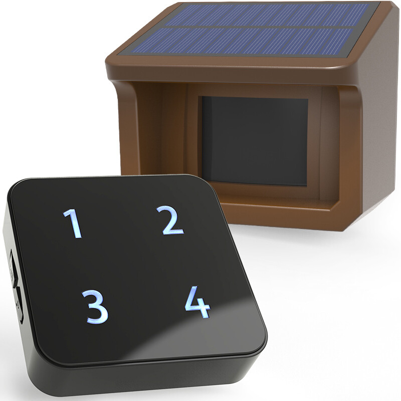Htzsafe 1/2Mile Wireless Solar Driveway Alarm System 1 Receiver + 1 Sensor