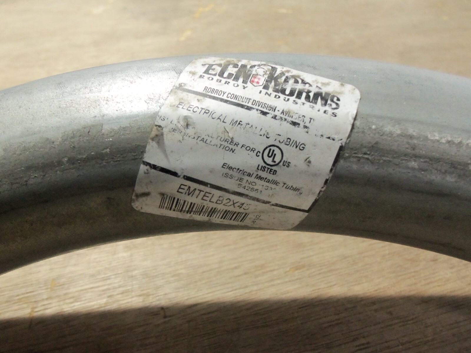 New Ecn Korns EMTELB2X45 Steel Conduit Not Threaded ROBROY