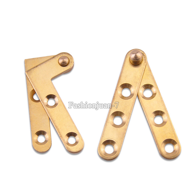 HOT 10PCS Brass Door Pivot Hinges Invisible Hidden Door Hinges Install Up & Down