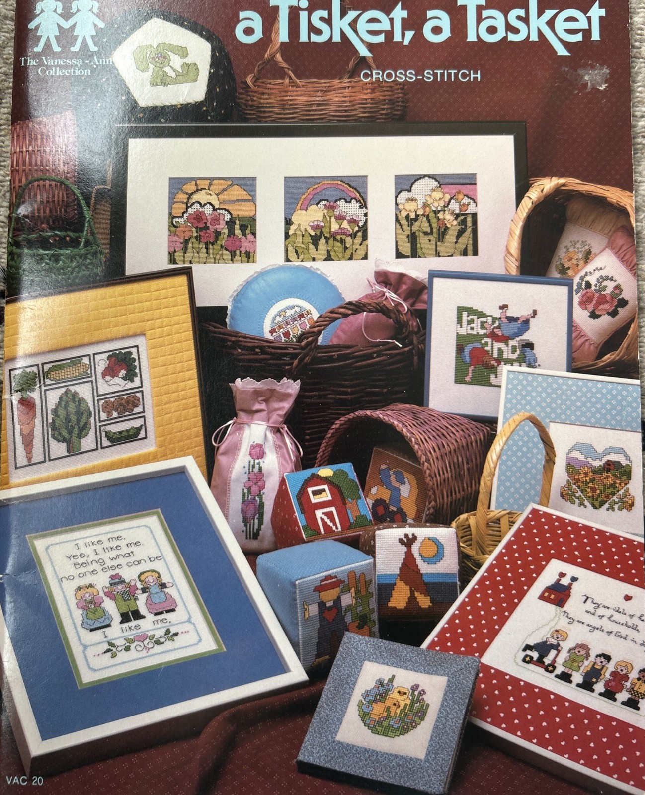 A Tisket A Tasket Cross Stitch Vanessa Ann Book Seasons Food Holiday Nursery