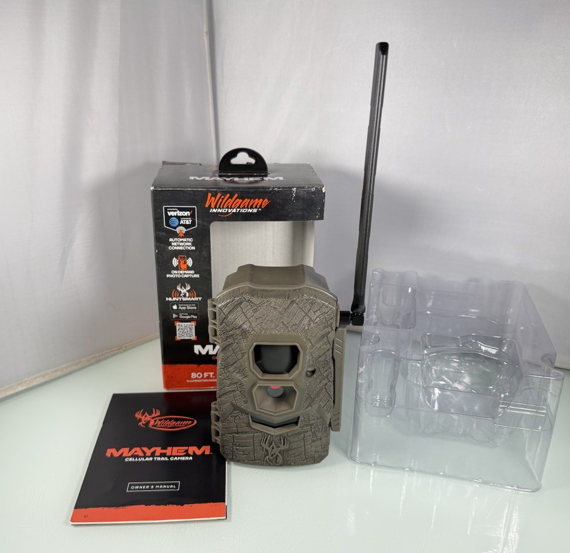 Wildgame Innovations Mayhem Cellular Trail Camera 80ft Night 30MP *Missing Strap