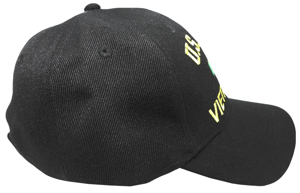New Black US Army Vietnam Veteran Hat Baseball Ball Cap Military Licensed