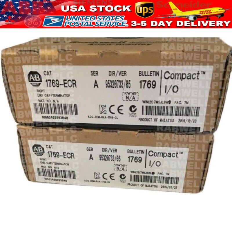 New Sealed Allen-Bradley 1769-ECR /A CompactLogix Right End Cap 1769ECR USA