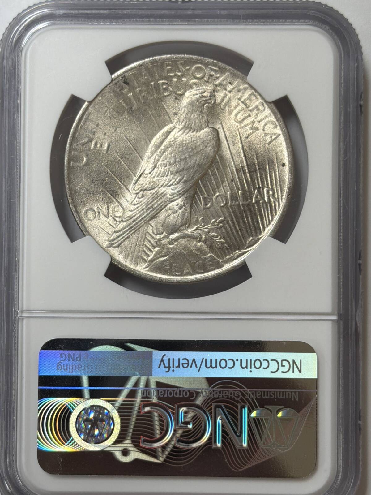 1924 Peace Silver Dollar Coin NGC MS-62