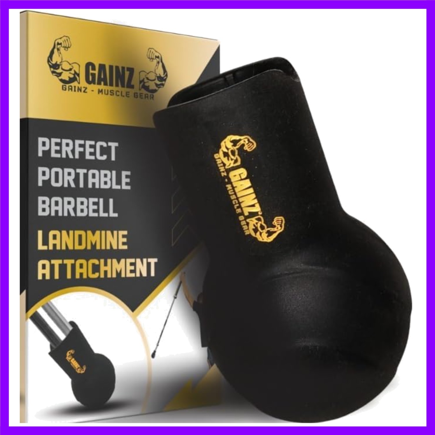 Landmine Attachment for Barbell by SEWD – Portable 2” Olympic Barbell Landmine E