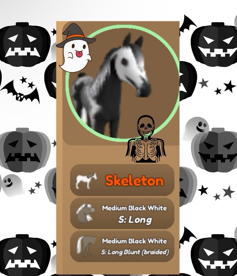 IB SKELETON ARABIAN 22' LIMITED | Wild horse islands | Roblox