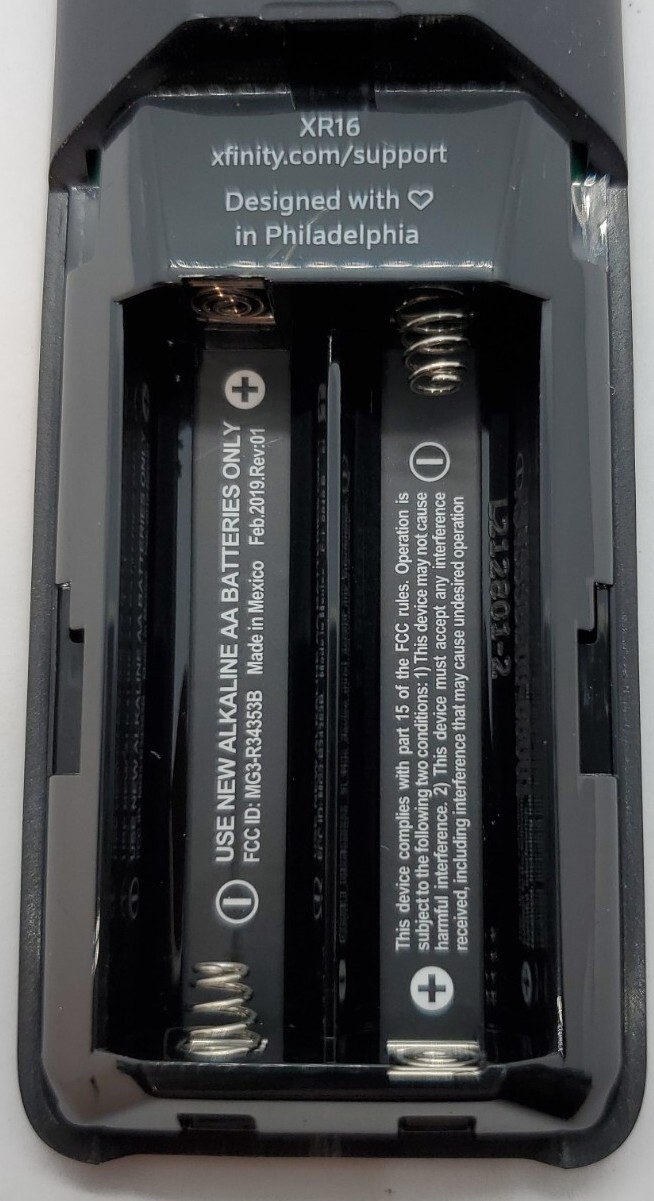 Xfinity Comcast XR16 Voice Remote for Stream Flex TV Receiver