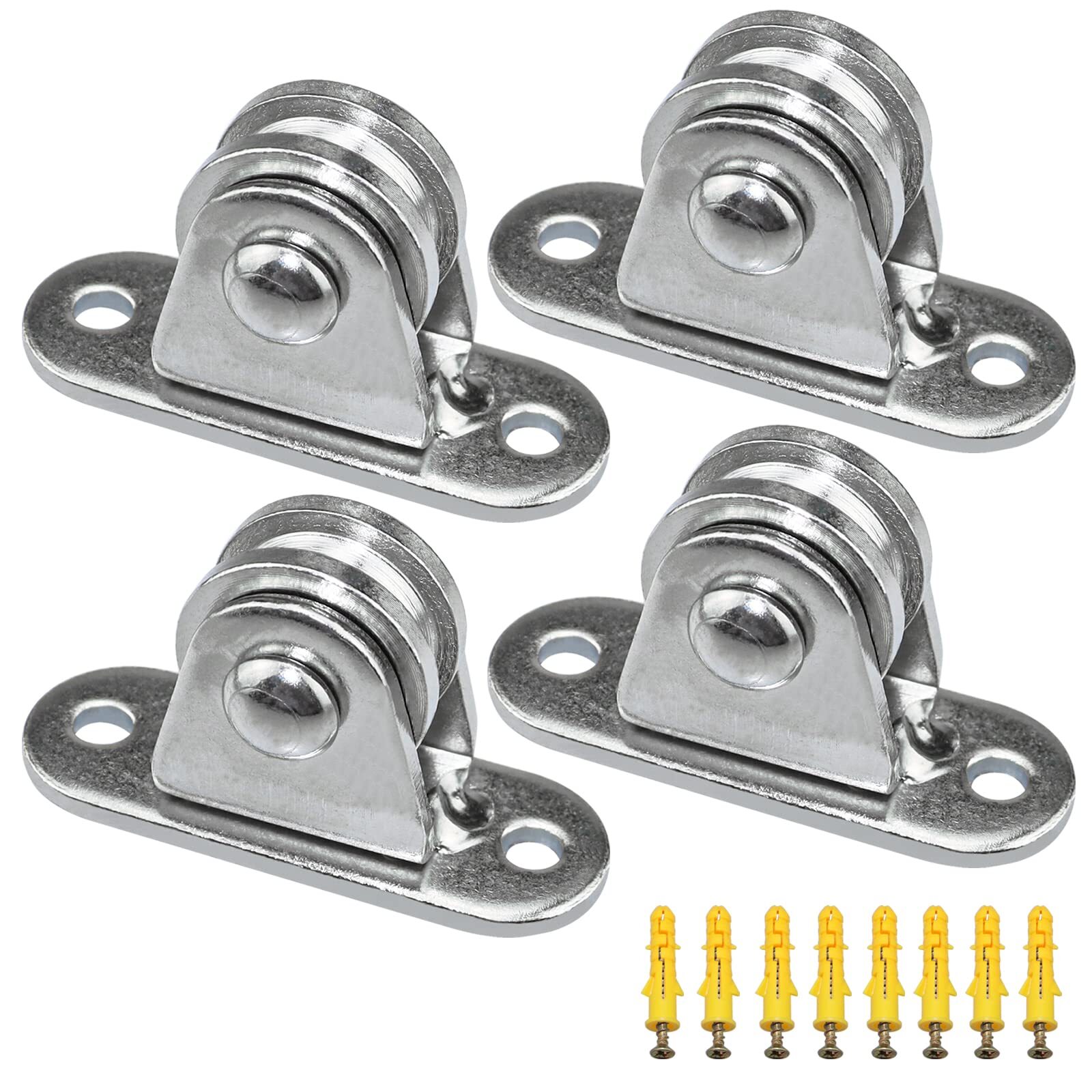 Quality Carbon Steel Fixed Mute Silent Pulley 176 lbs Load Capacity