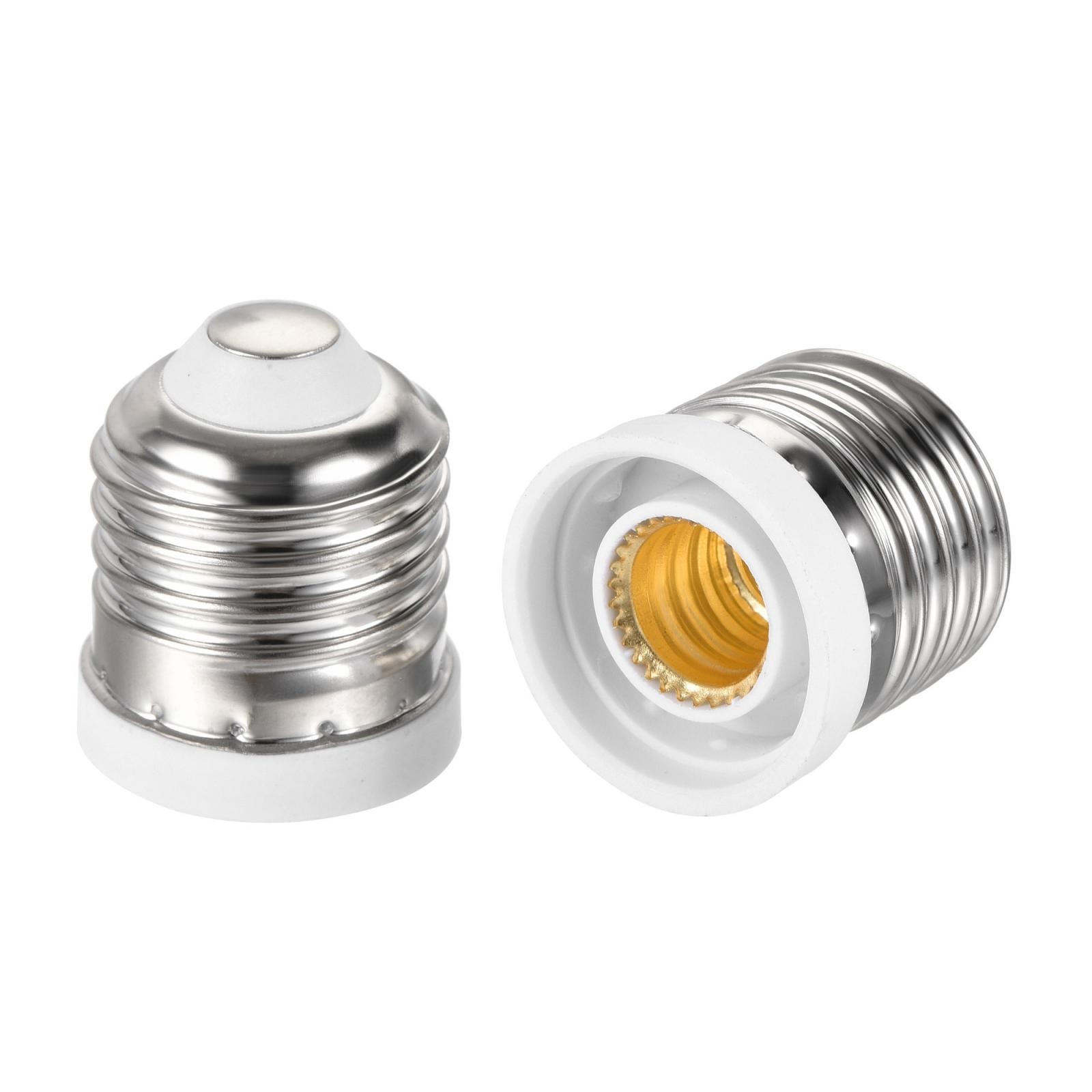 6 Pcs Light Socket Adapter E26 E27 to E12 Lamp Base Converter for LED Bulb