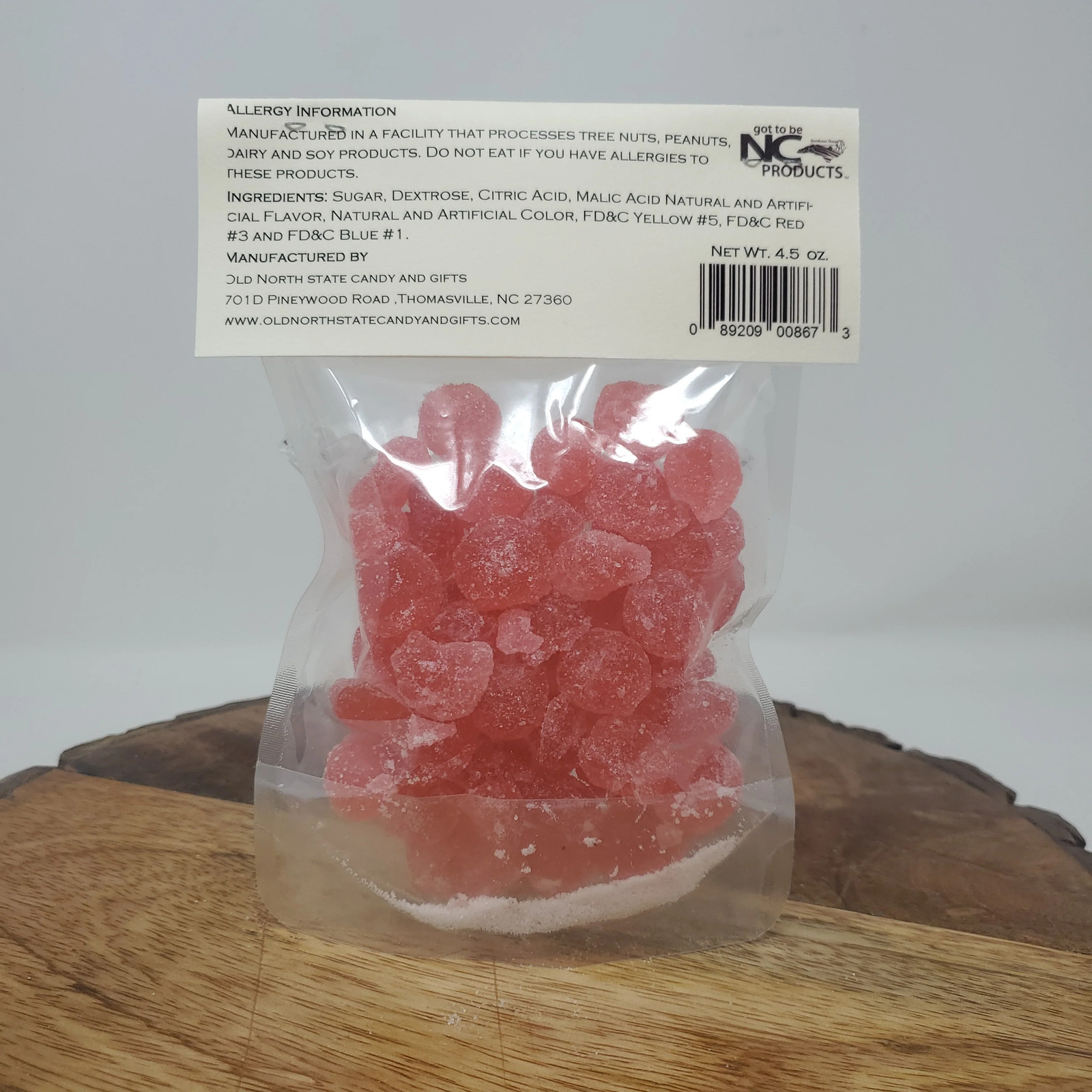 Cranberry Hard Candy Drops 3-Pack - 13.5 Ounces of Candy