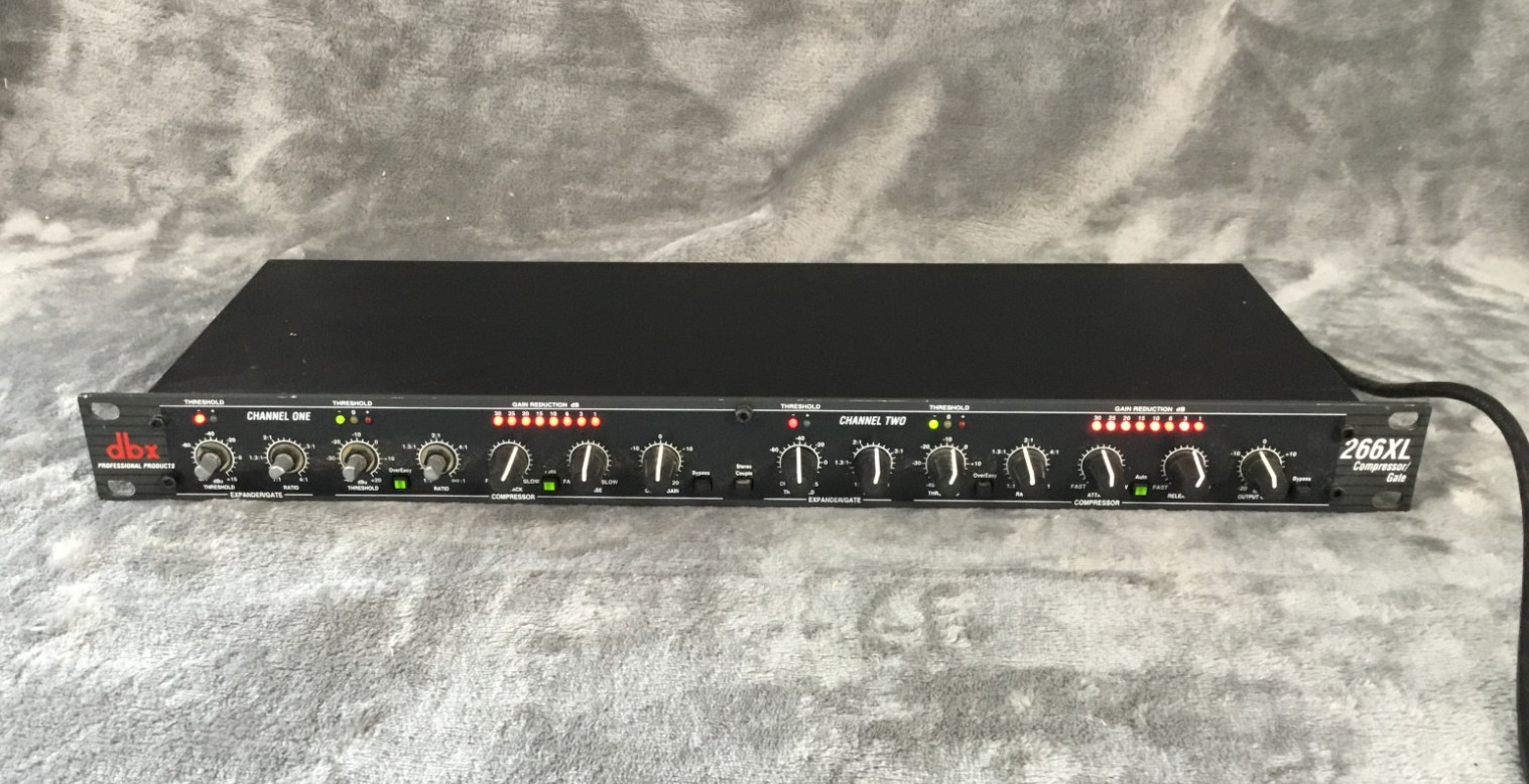 DBX 266XL COMPRESSOR/GATE PRO-AUDIO 1U RACK UNIT - AS IS