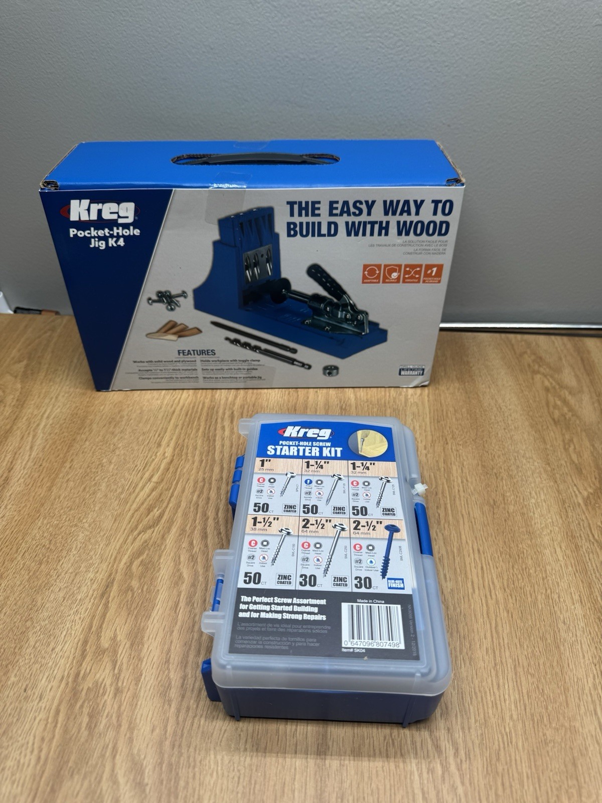 Kreg Pocket Hole Jig k4 System Bundle With Screws