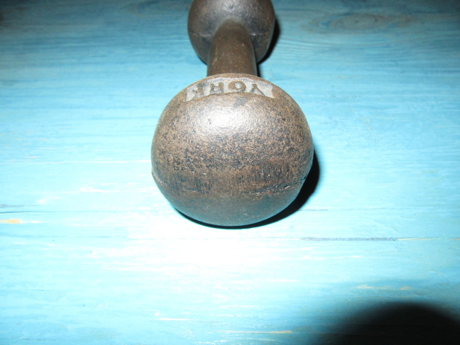 Vintage YORK 4 Pound Bun Dumbbell Single