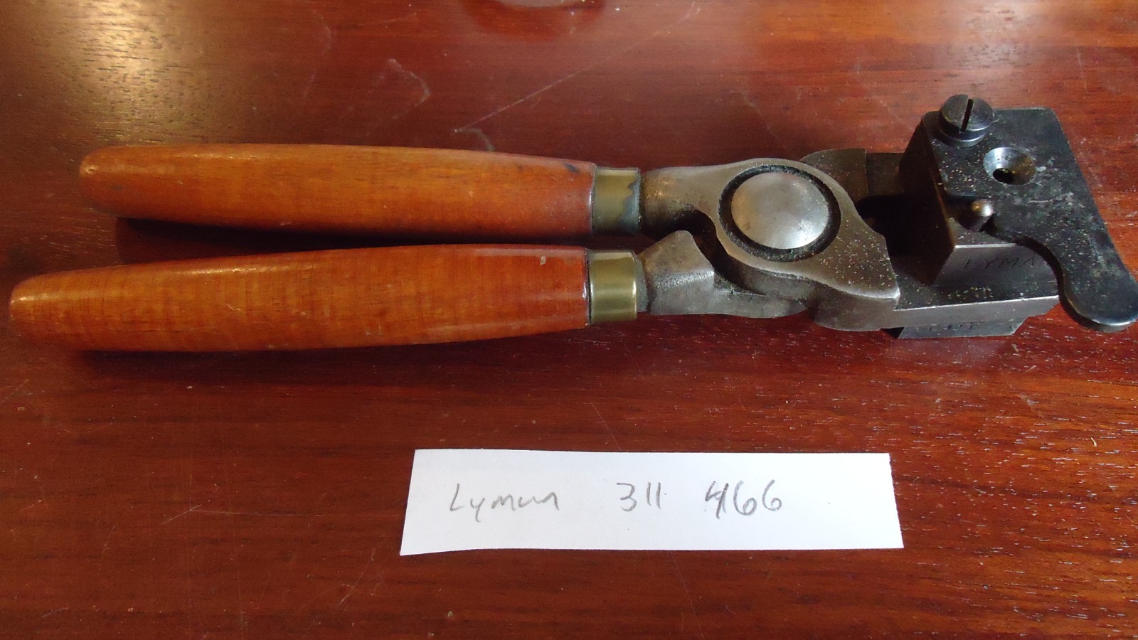 Lyman 311 466 bullet mold,  with handles, 151 grain