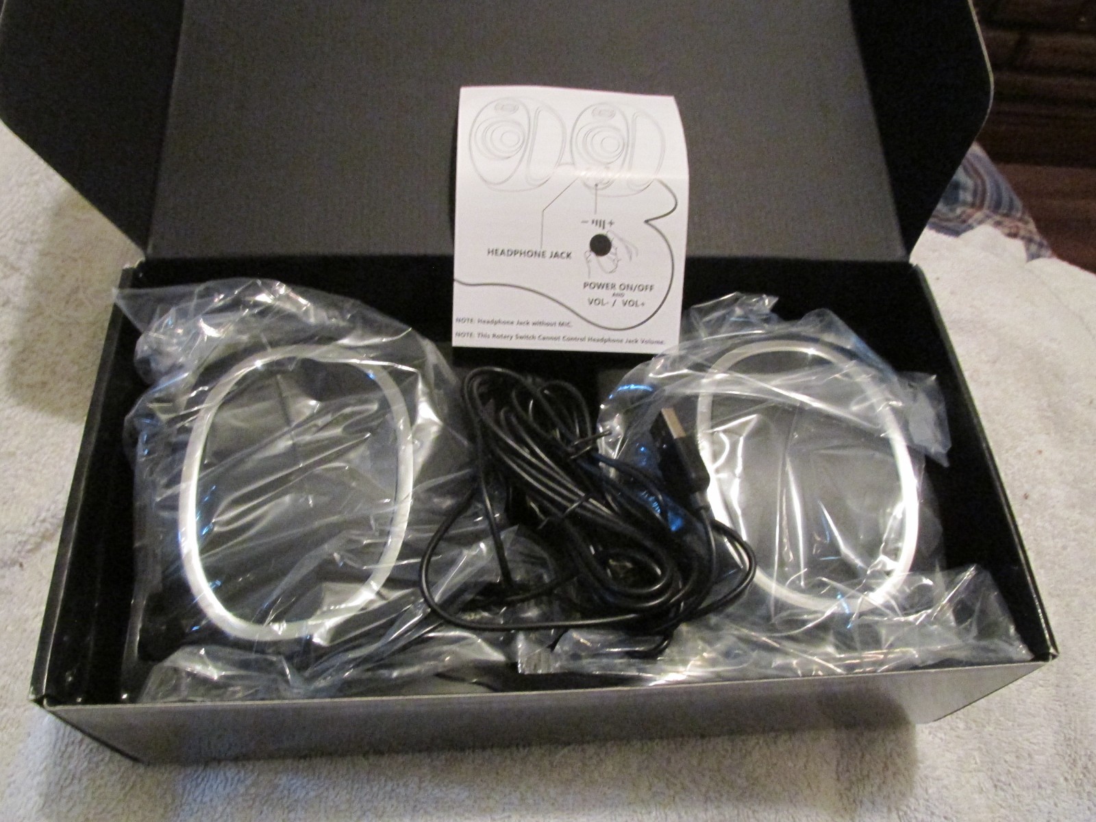 Bonks Dx18 USB 2.0 Powered Mini Speakers Computer Phone PC Laptop Gaming NEW-BOX