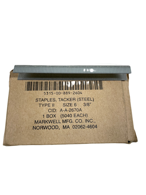 STAPLES Markwell Vintage 1/2" x 3/8" Length Price is 1 box. 5040 Staples