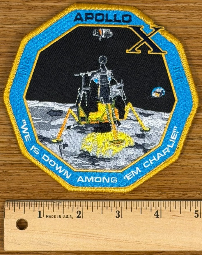 Authentic Apollo 10 Spirit Commemorative 5" Tim Gagnon AB Emblem NASA PATCH