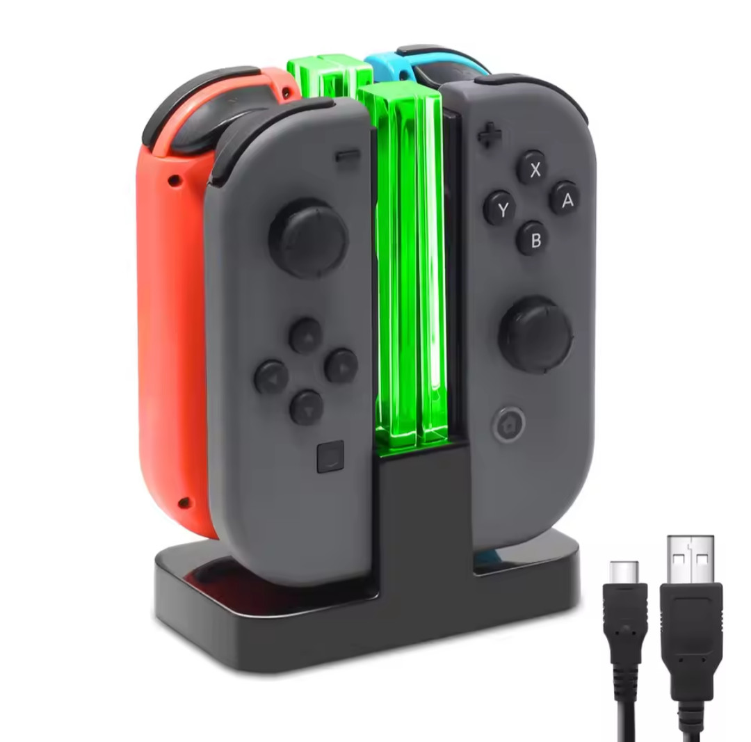 Switch Controller Charger Nintendo Joy-Con Charging Dock LED Indicator