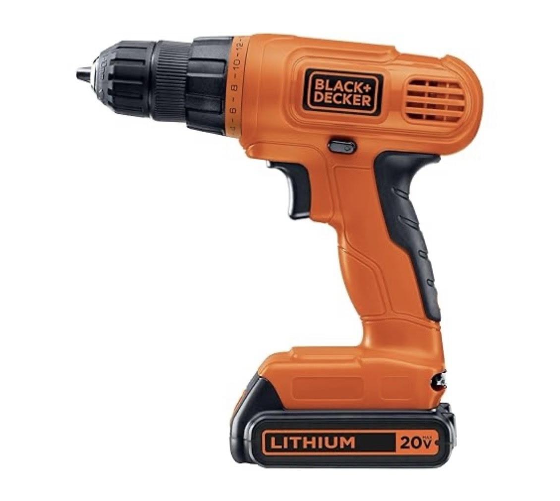 BLACK+DECKER 20V Max Cordless Drill Driver with 30 pcs Accessories LD120VA