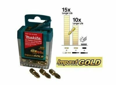 Makita B-39534 IMPACT GOLD PZ2-25MM 15 bits per case