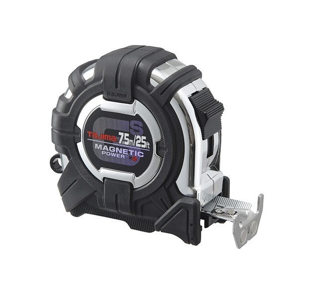 Tajima GS-SC25/7.5MBW GS-LOCK™ MAGNETIC POWER x2 COMPATIBLE CLIP Tape Measure -