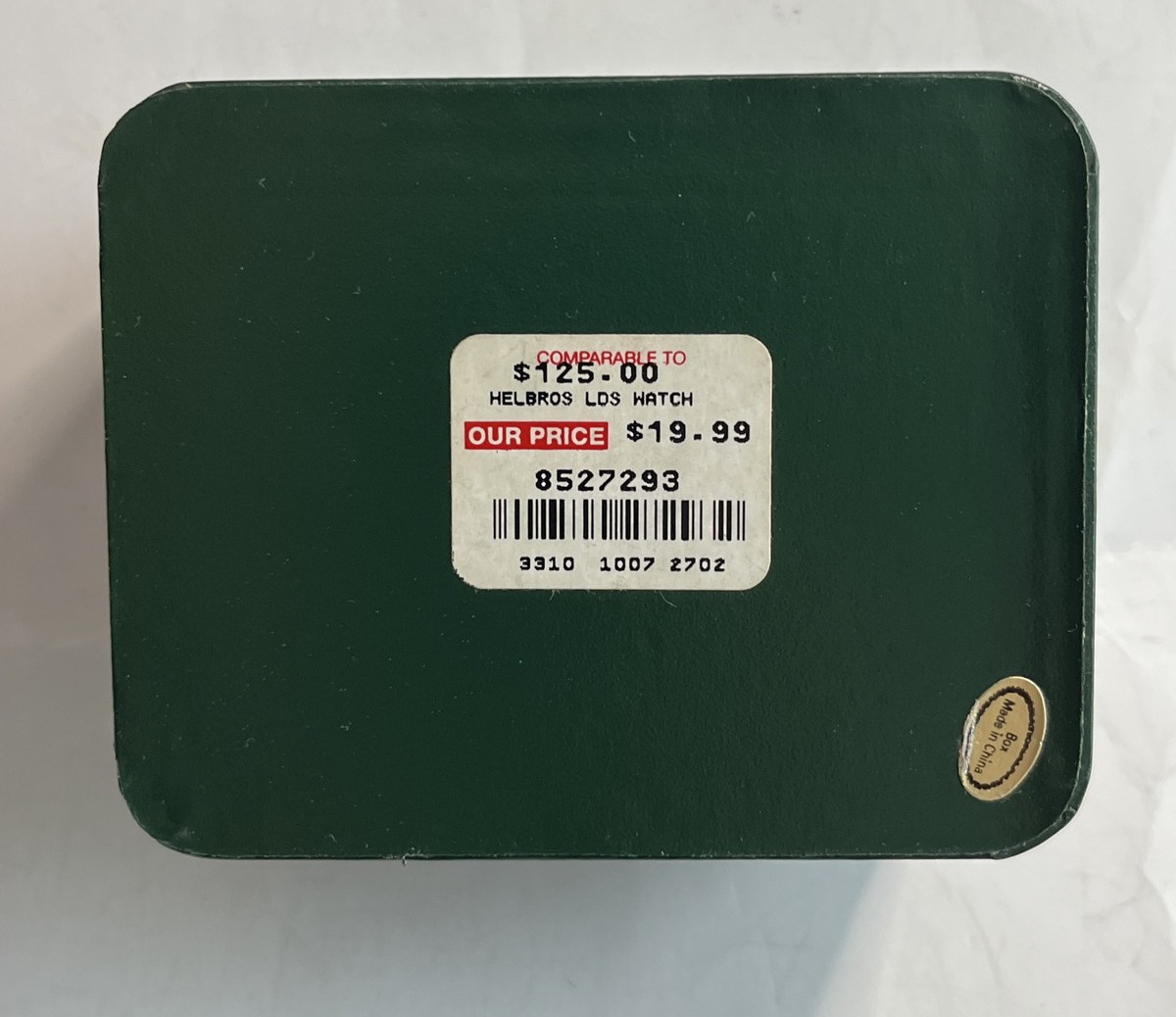 Vintage HELBROS Green LDS HARD SHELL DISPLAY BOX