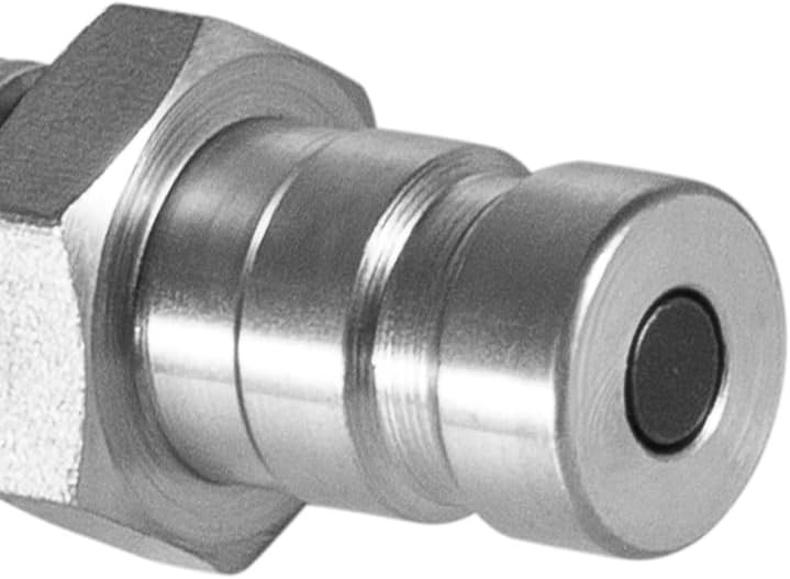 PD343 Steel Test Port Quick Nipple 1/8" 1/4"-18 NPTF Parker SC Hydraulic/Pneumat
