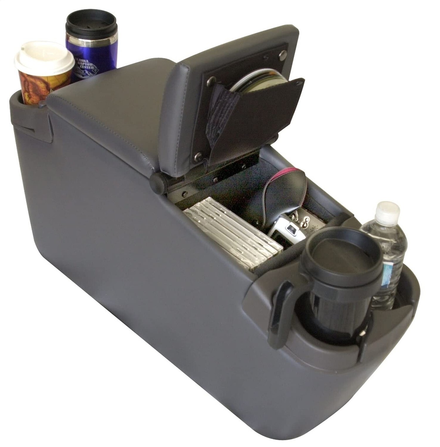 RAMPAGE PRODUCTS Padded Storage Console for Mini Van | Charcoal | 39923 | Uni...