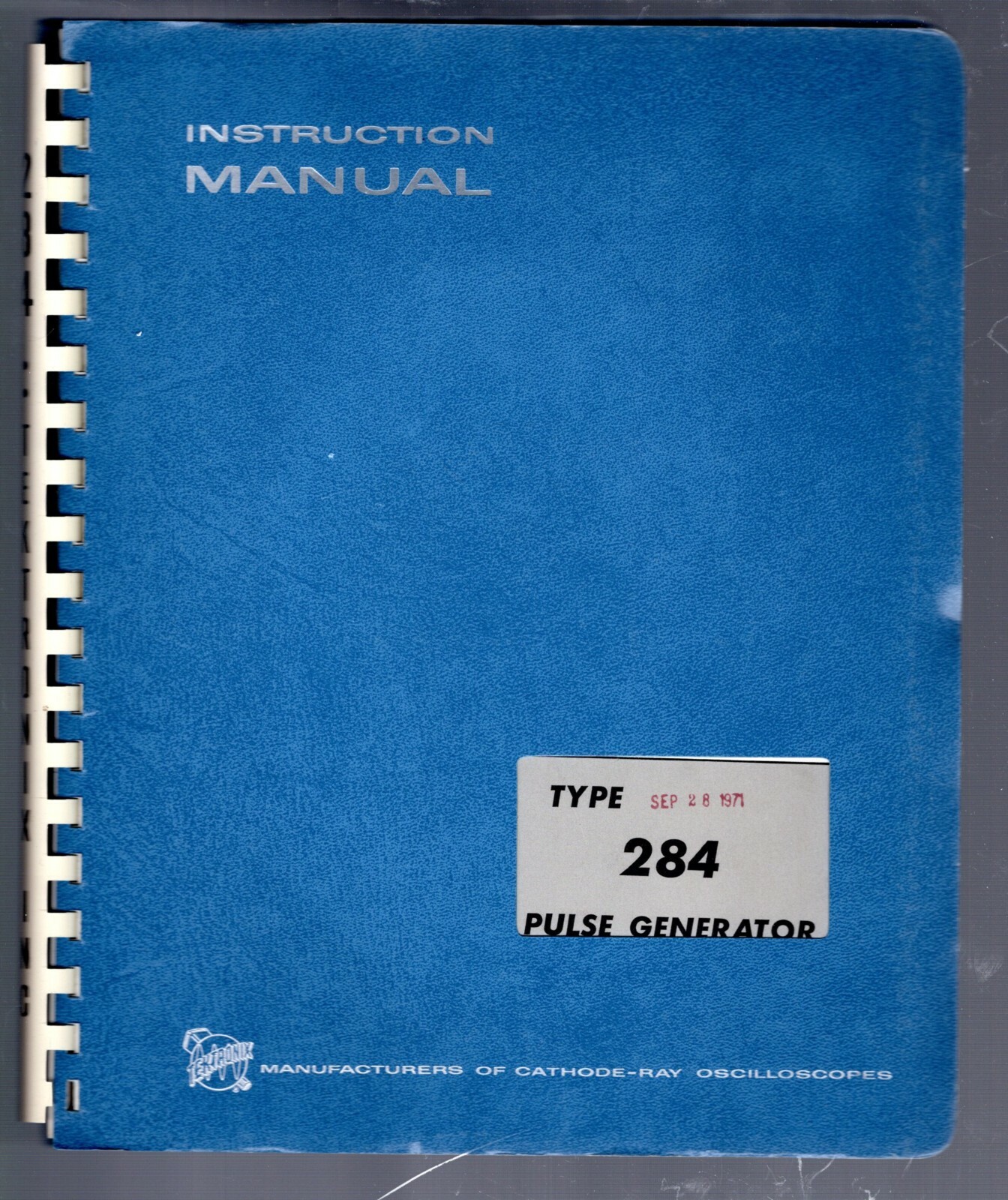 Original Tektronix Instruction Manual for the 284  Pulse gen