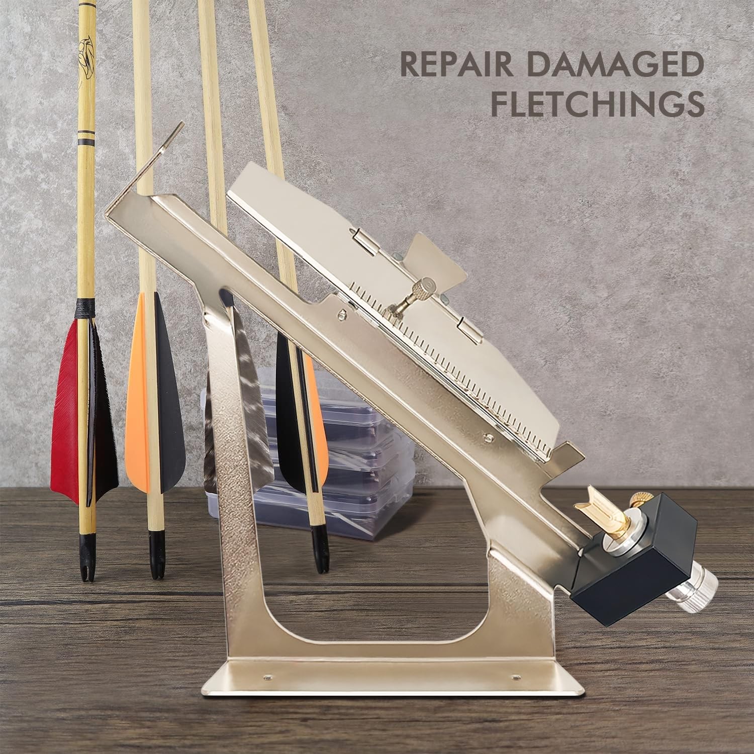 CHIME EOLIAN Fletching Jig, Arrow Jig Silver