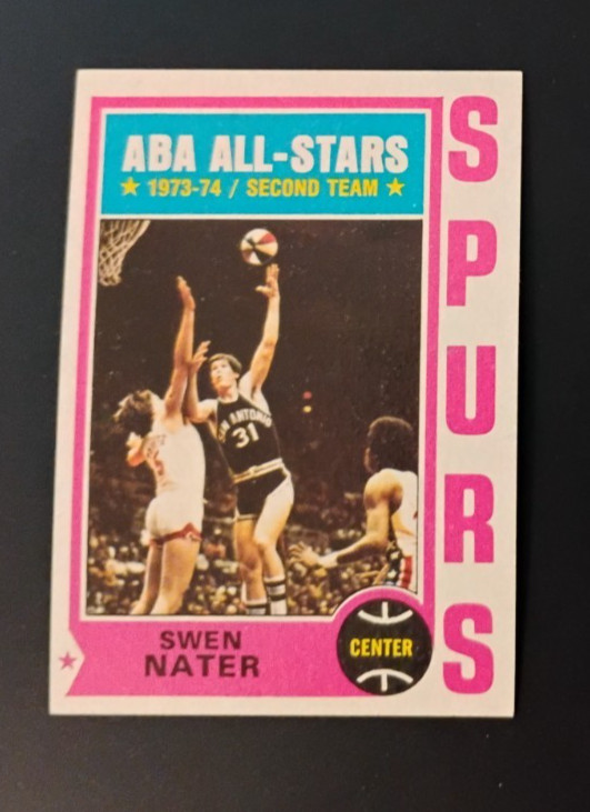 1974-75 Topps Swen Nater Rookie Card #205 near mint (see scan)