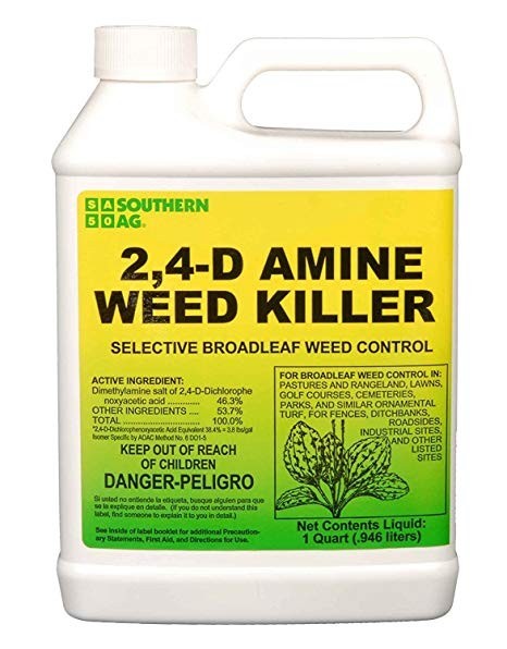 Southern Ag Amine 2,4-D Selective Broadleaf Weed Killer 32 oz.