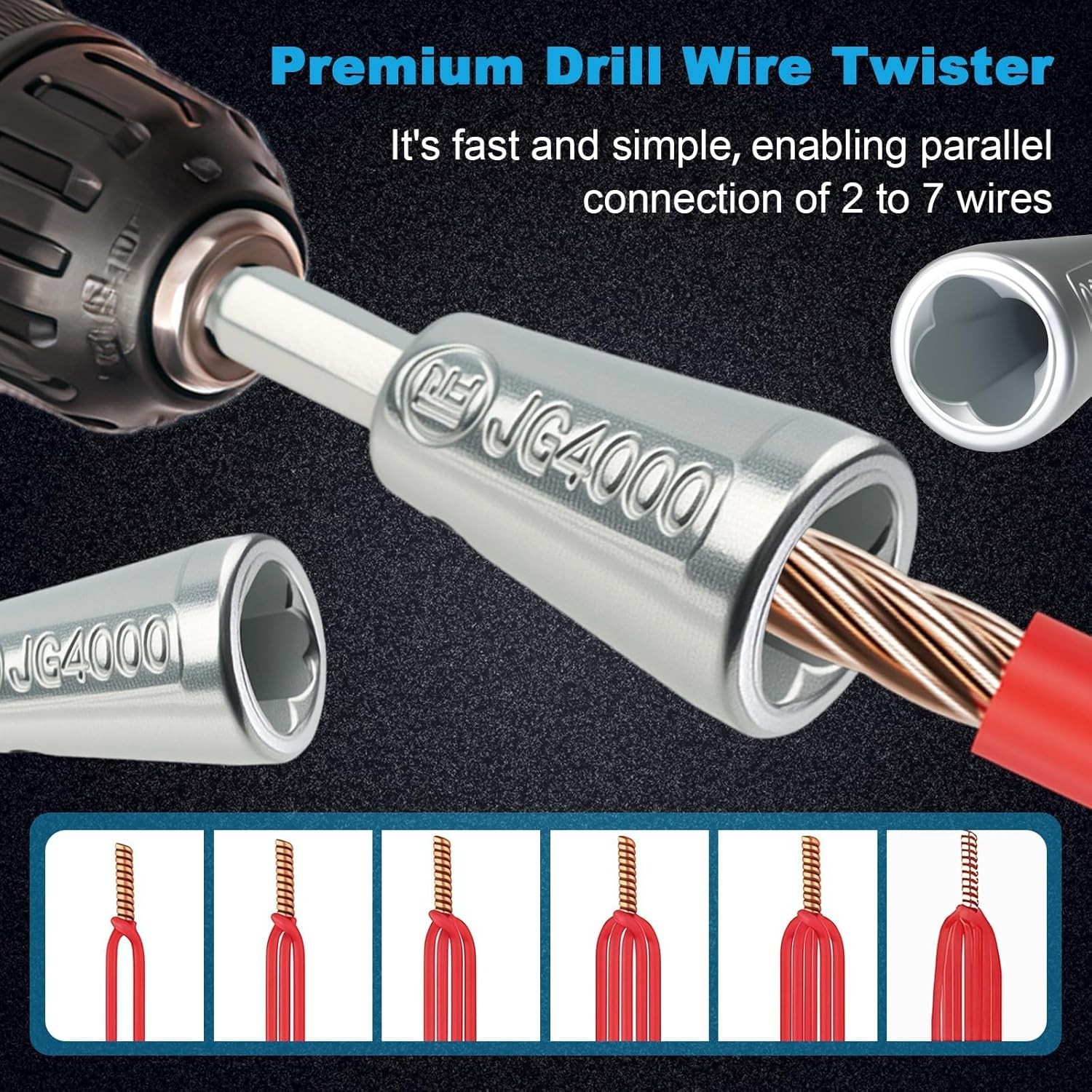 Lightweight Wire Twister Drill Bit - Essential Tool for Home Repairs & Projects
