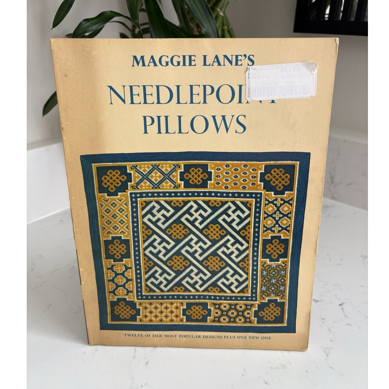 Maggie Lane Needlepoint Pillows Book (1999) Charles Scribner's Sons SL 672
