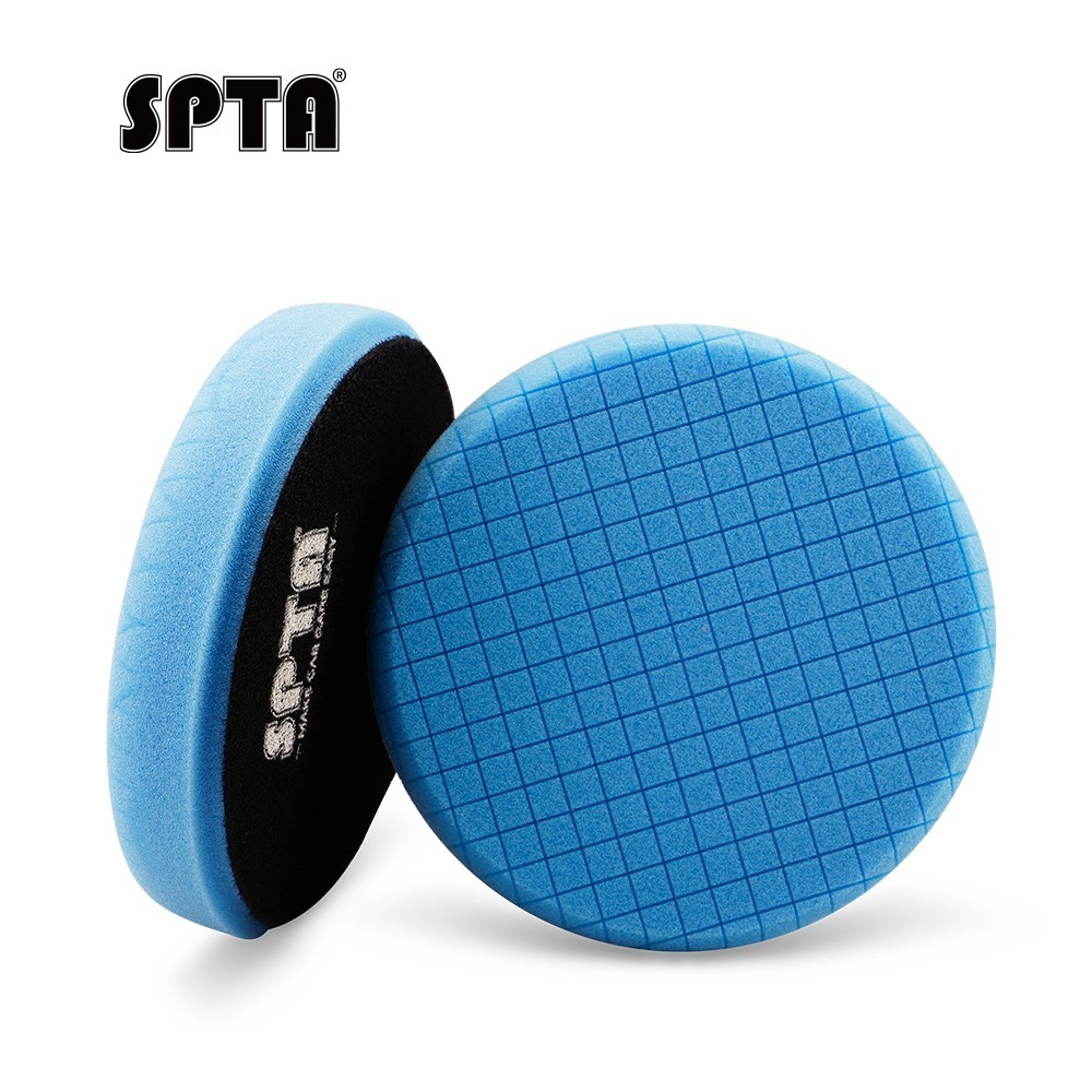 SPTA 1Pc 3/5/6/7 Inch T60 Moderate Cut Blue Foam Polishing Pad For Car Polisher