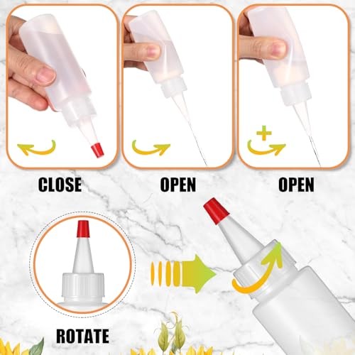 Pcs Plastic Squeeze Bottles small squeeze bottles with Dust 2 oz 6 Classic