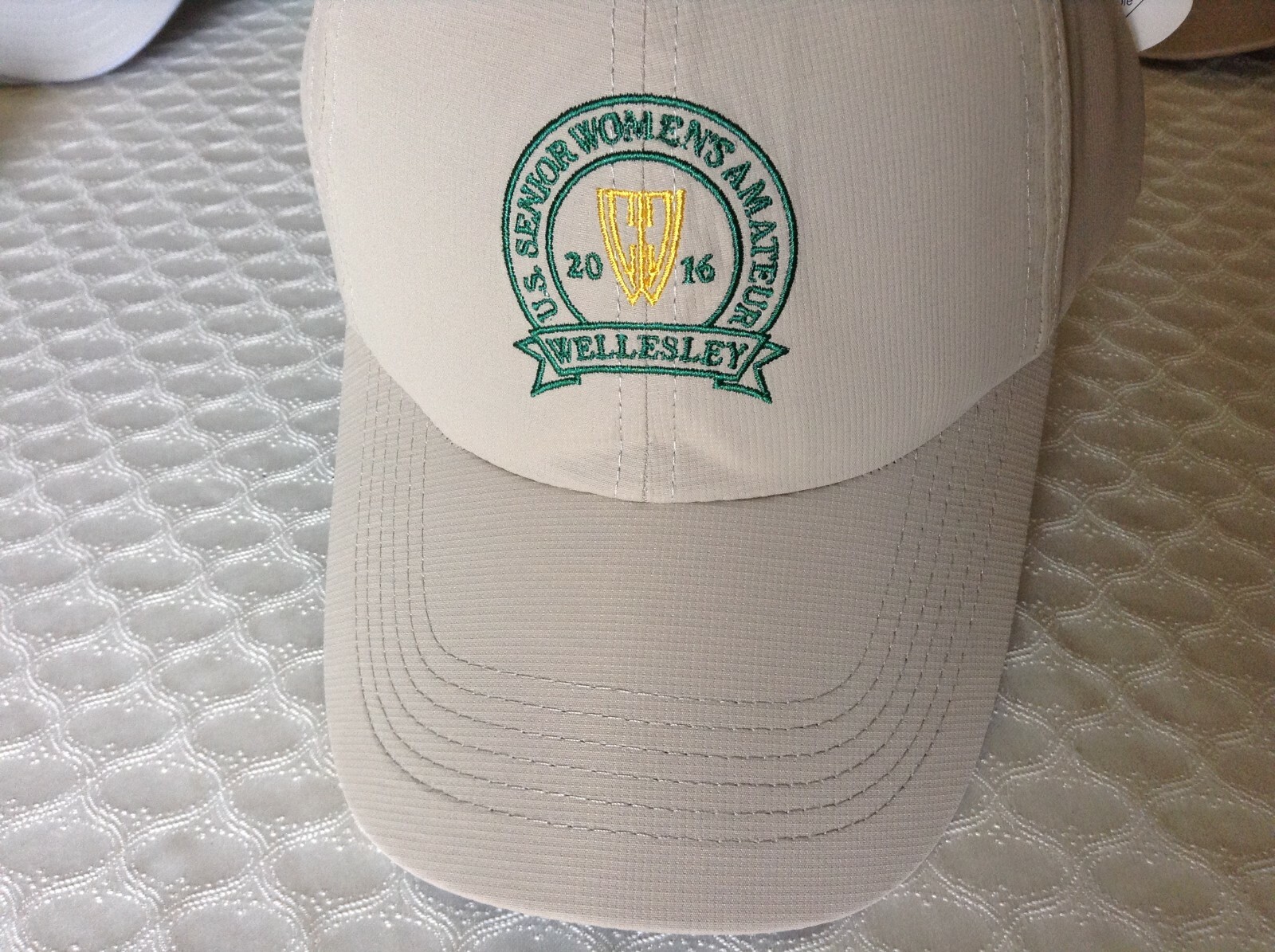 New U.S. SENIOR WOMEN'S AMATEUR 2016 Golf Hat Adjustable Khaki by Imperial