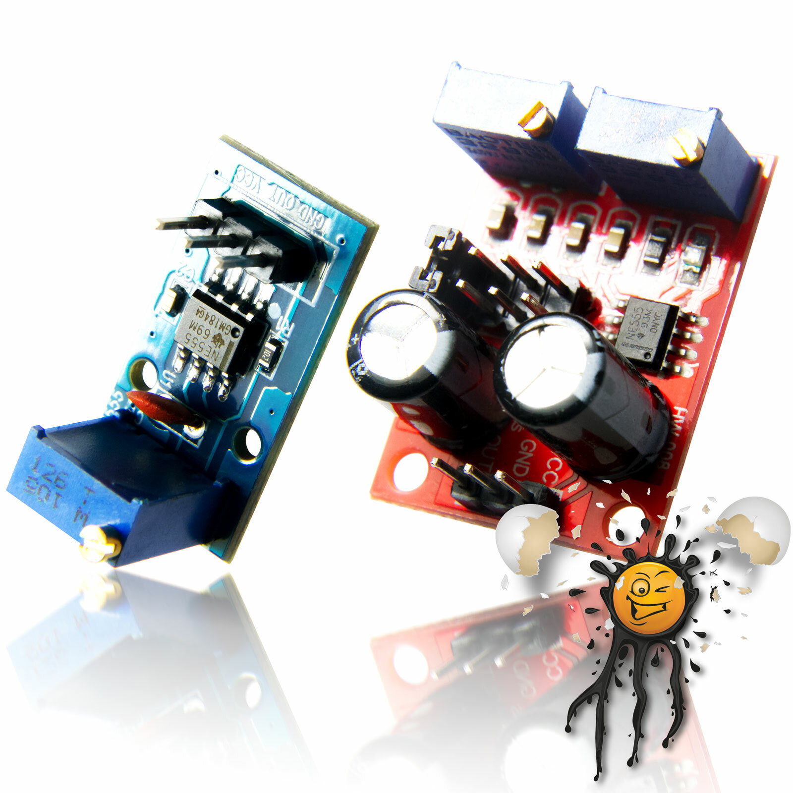 NE555 Signagenerator 1Hz.-200KHz. Frequency PWM adjustable adj. pulse generator