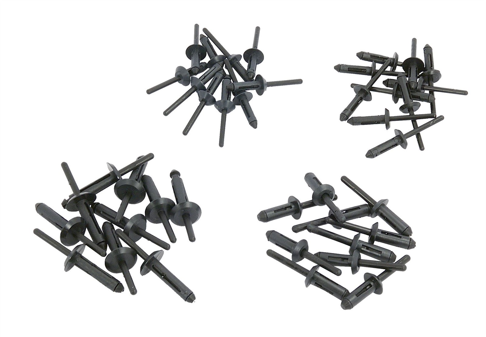 40 Piece Assortment Plastc Rivets for rivet gun