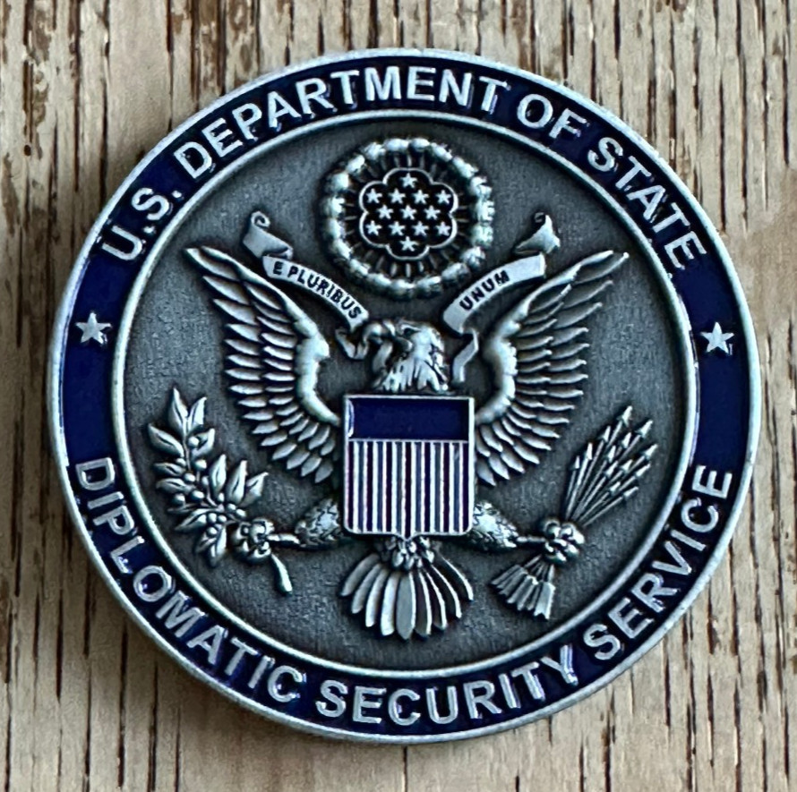 Department of State Diplomatic Security Service "Serving America" Challenge Coin