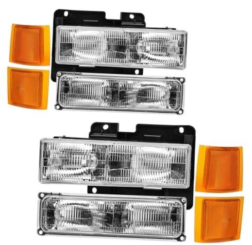 Headlight Assembly Compatible with 1994-1998 OBS Chevy 1994-1998 Chevy