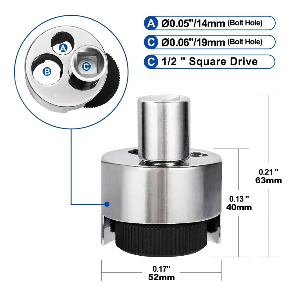 Spurtar Stud Remover Fit 1/4" to 3/4" (6 19mm) Bolt Extractor Nut Silver