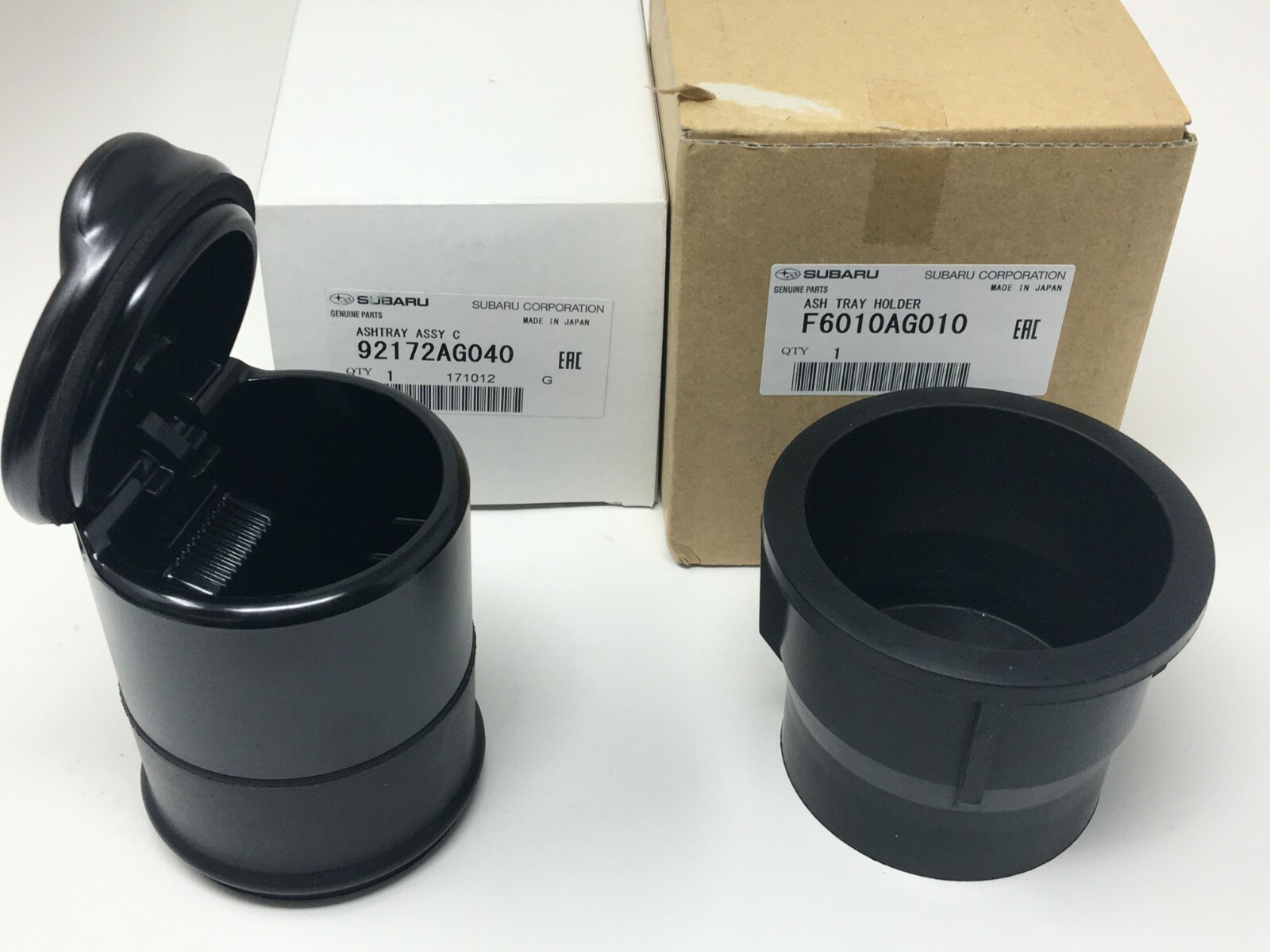 2009-2026 Subaru Cup Holder Ash Tray & Holder BLACK 92172AG040 F6010AG010