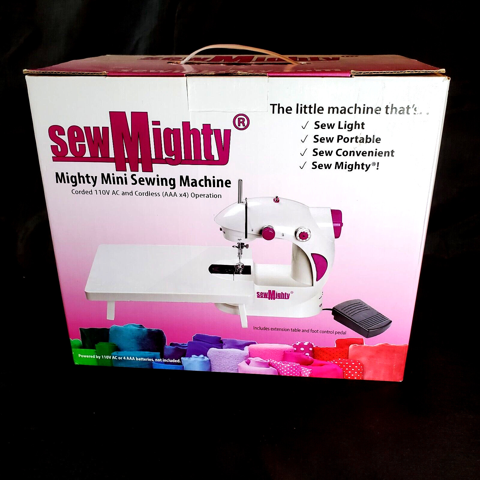 Sew Mighty Mini Sewing Machine in Box