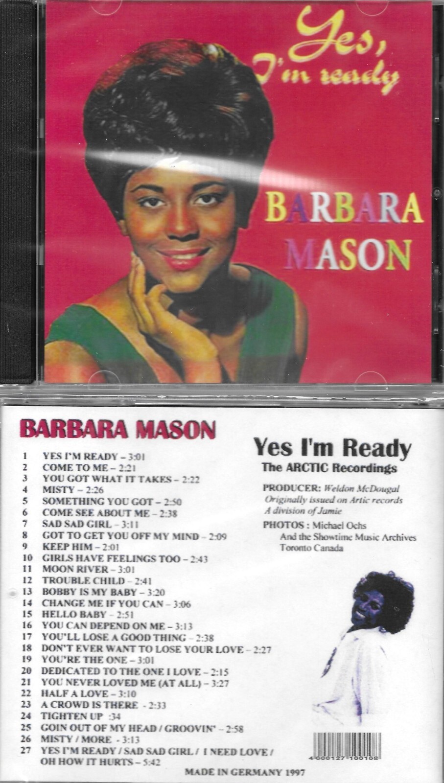 BARBARA MASON-YES I'M READY-27 ARCTIC ORIGINALS-IMPORT CD NEW SEALED
