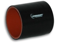 Vibrant 2726 4 Ply Silicone Straight Hose Coupling - 1.25in I.D. x 3in L(BLACK)