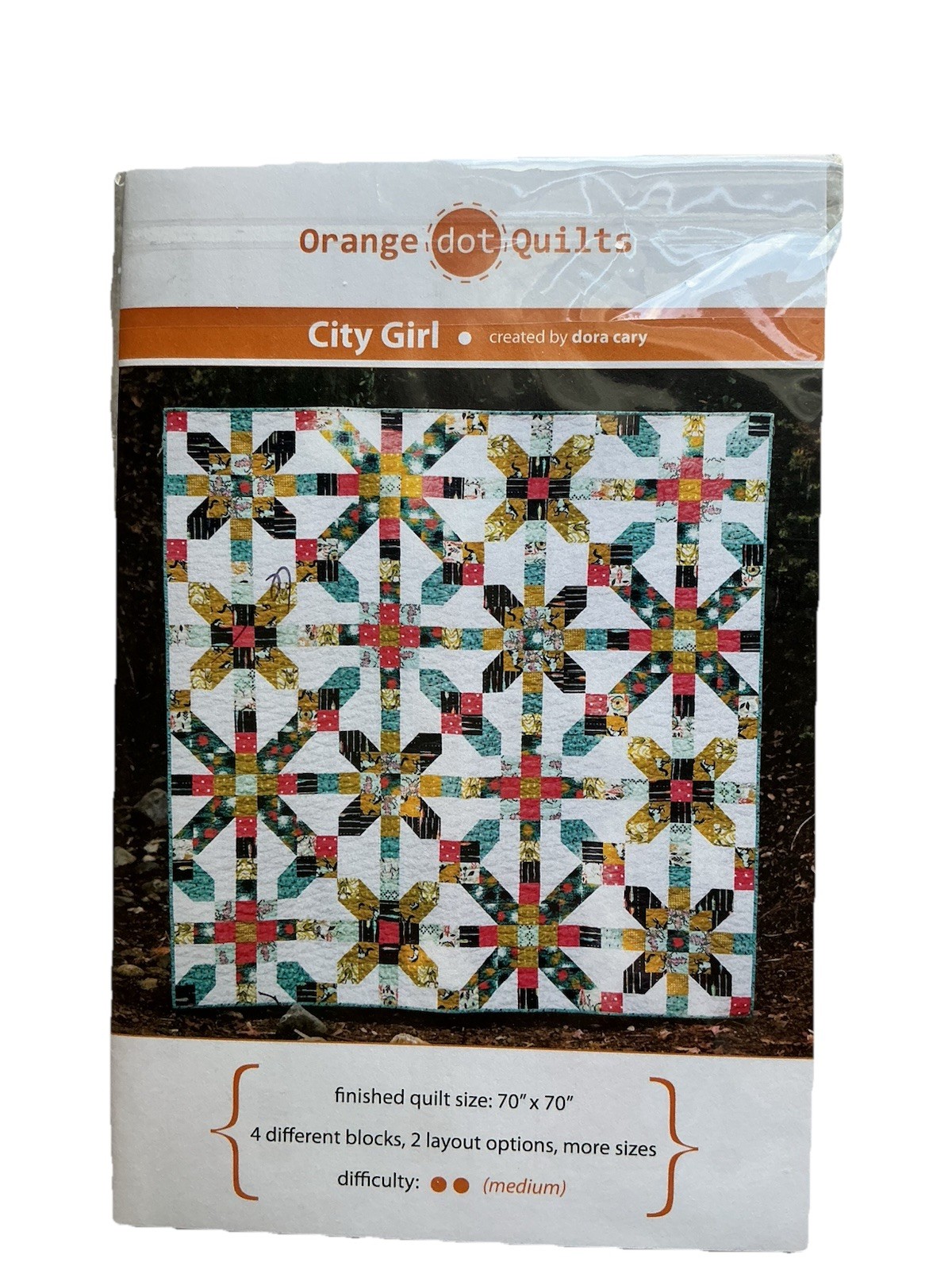City Girl Quilt Pattern By Orange Dot Quilts, Pieced