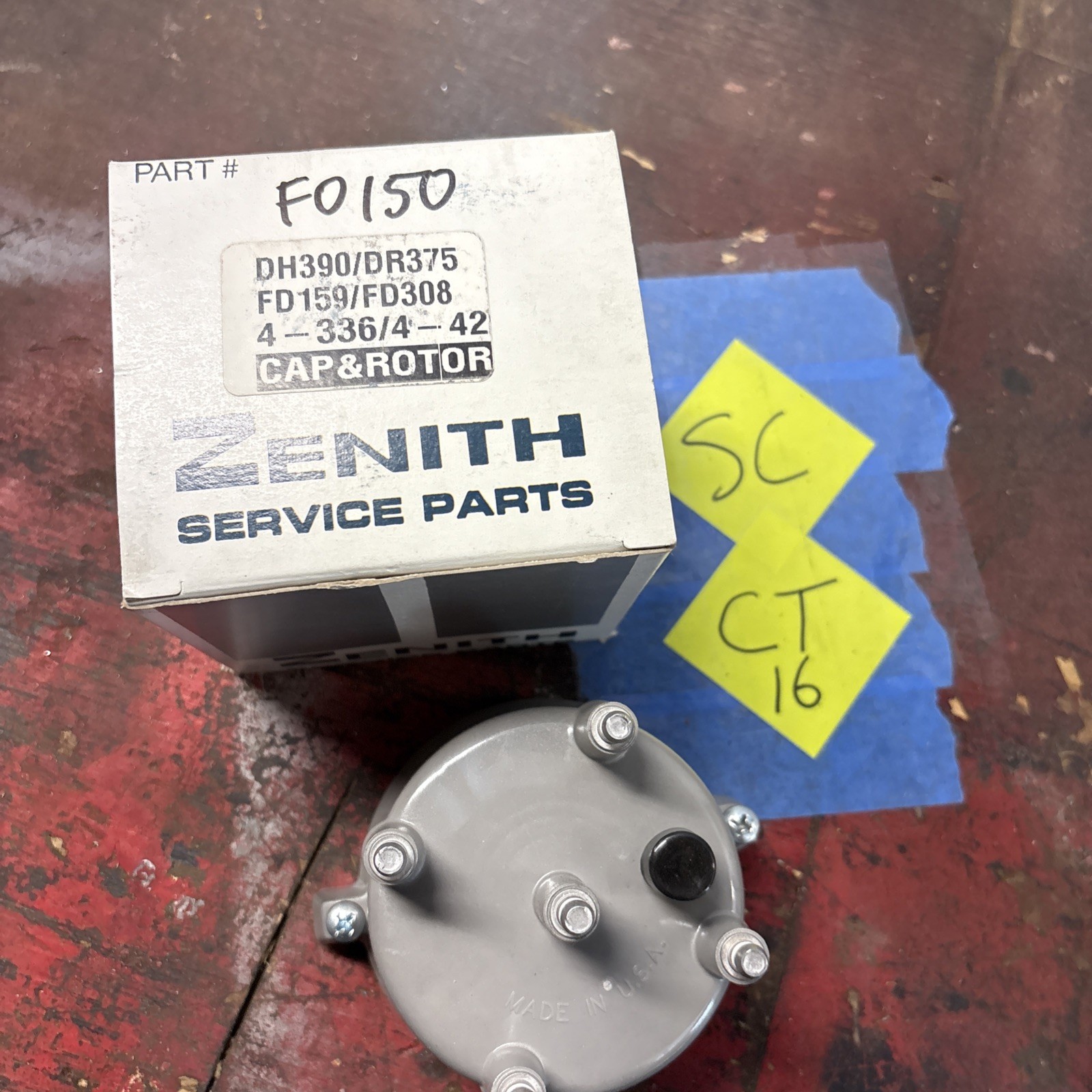 ZENITH F0150 DISTRIBUTOR CAP 81-93 FORD 81-93 MERCURY 85-89 FORD TRUCK  4 CYL