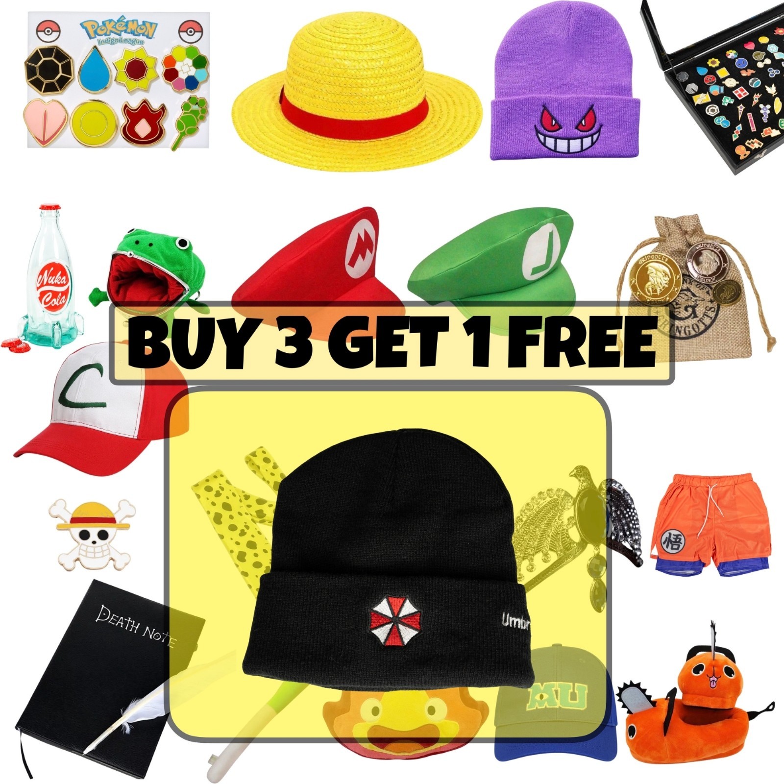 Resident Evil Umbrella Corporation Beanie Skull Cap Gaming Knit Hat Unisex