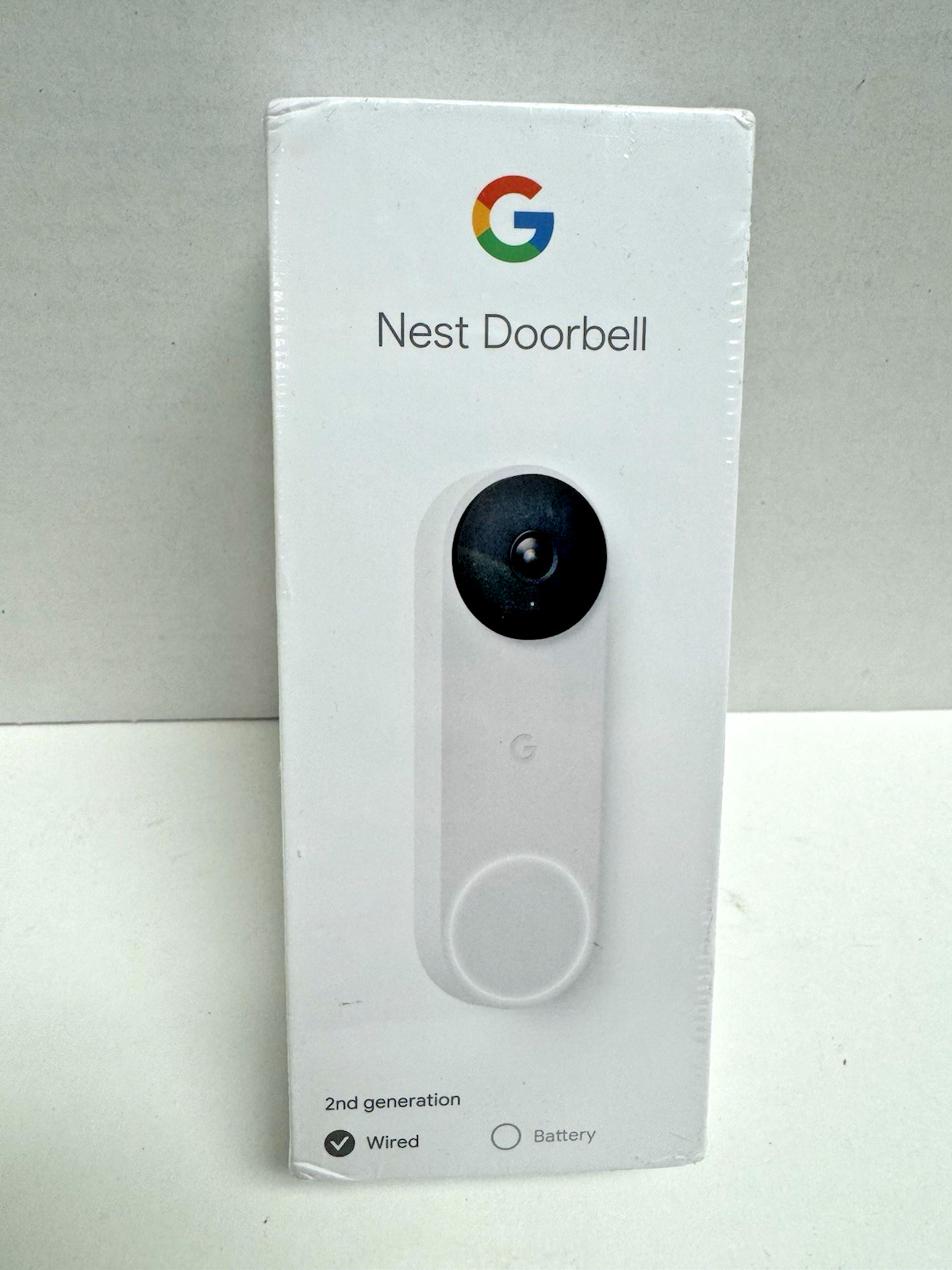 Google Nest Doorbell 2nd Generation Gen 720p Wired (GA02767-US) White/Snow USED